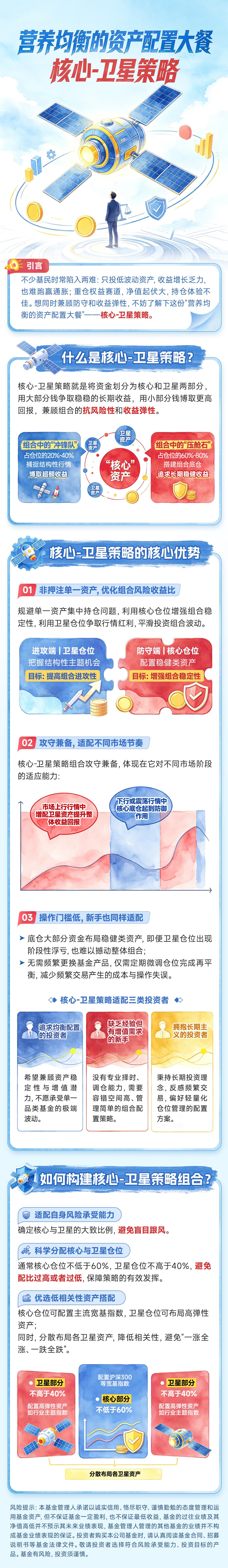 【涨知识】一图看懂营养均衡的资产配置大餐：核心-卫星策略