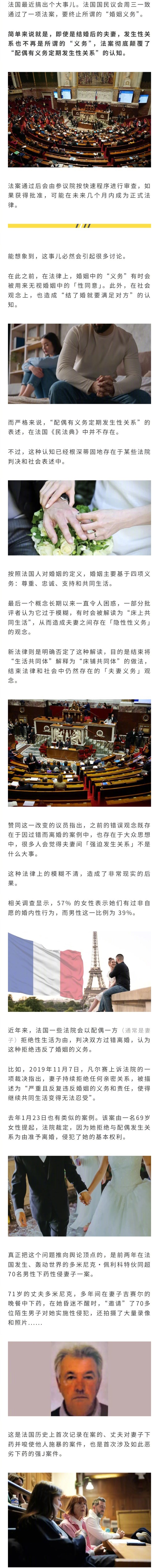 法国新法律引发争议：婚后发生关系，不再是双方的义务... 