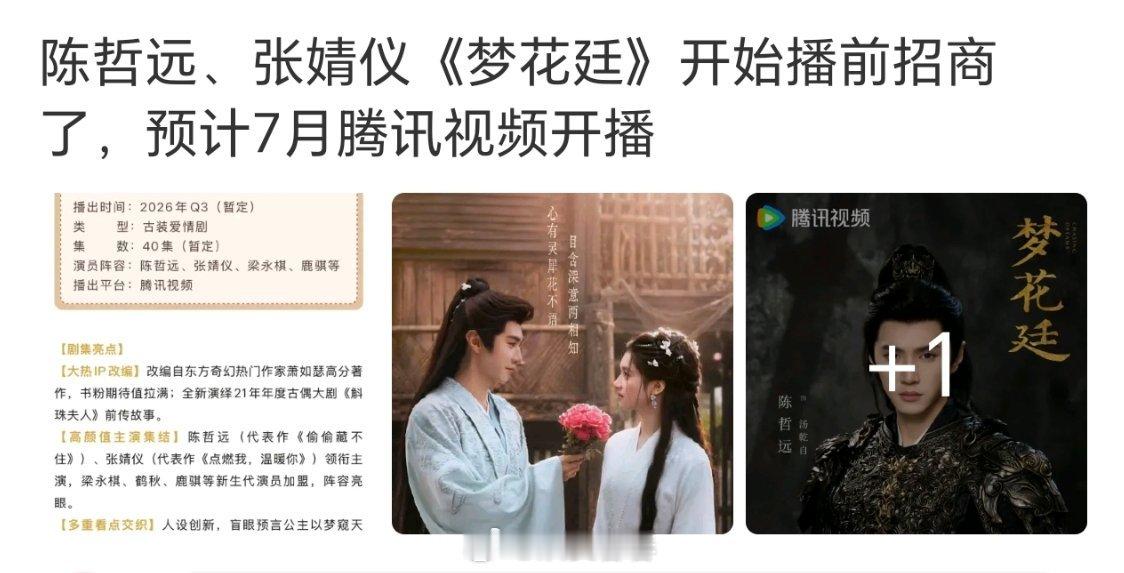 鹅的暑期古偶居然押宝的是这部吗？