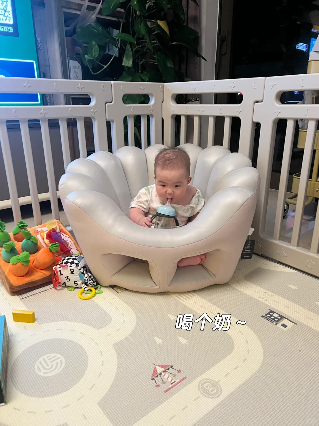 六个月宝宝解锁独坐✌