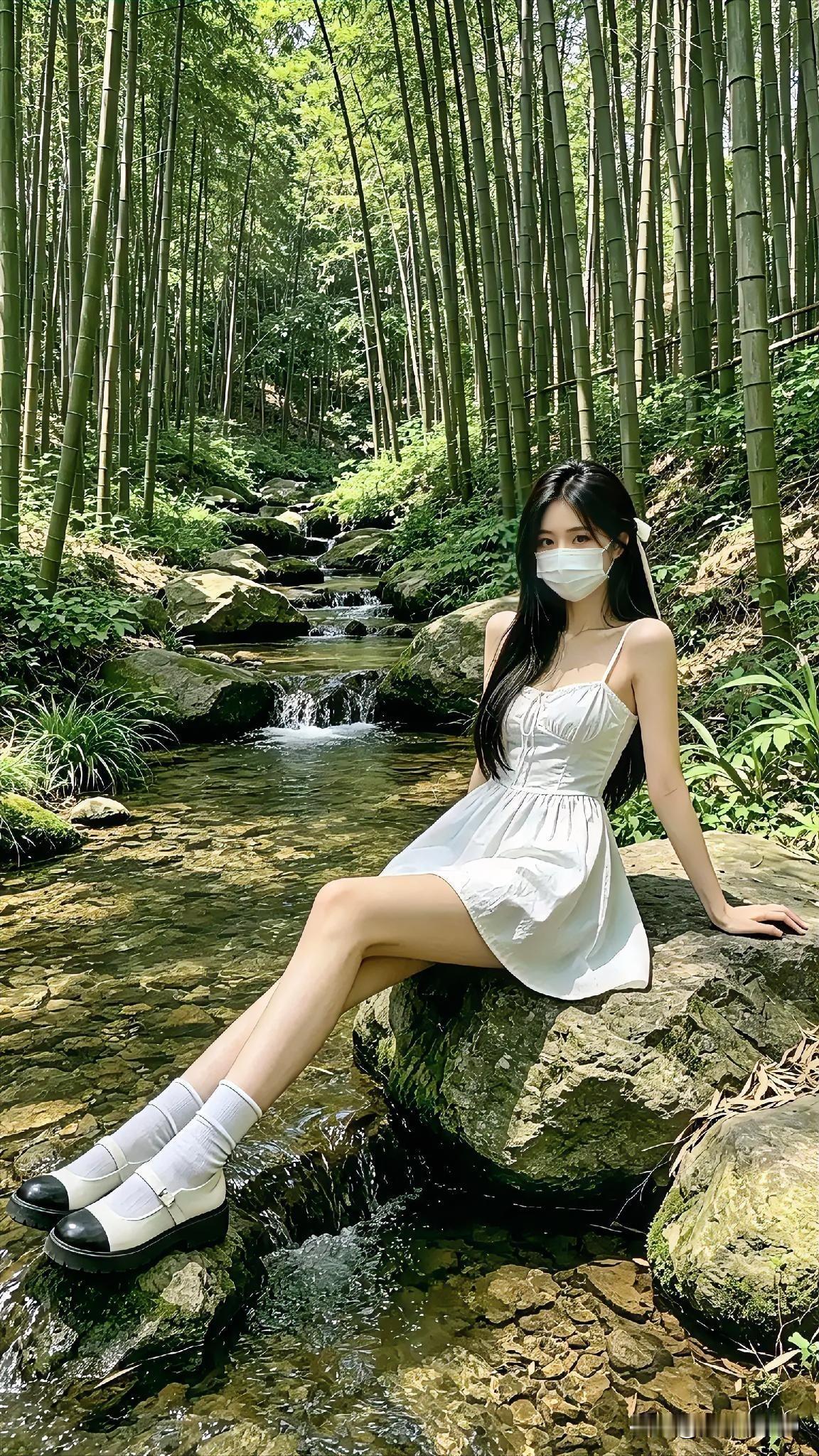 破案了：仙女就是本仙和闺蜜本蜜🧚‍♀️

昨天的竹林仙女图刷爆朋友圈
有人问：