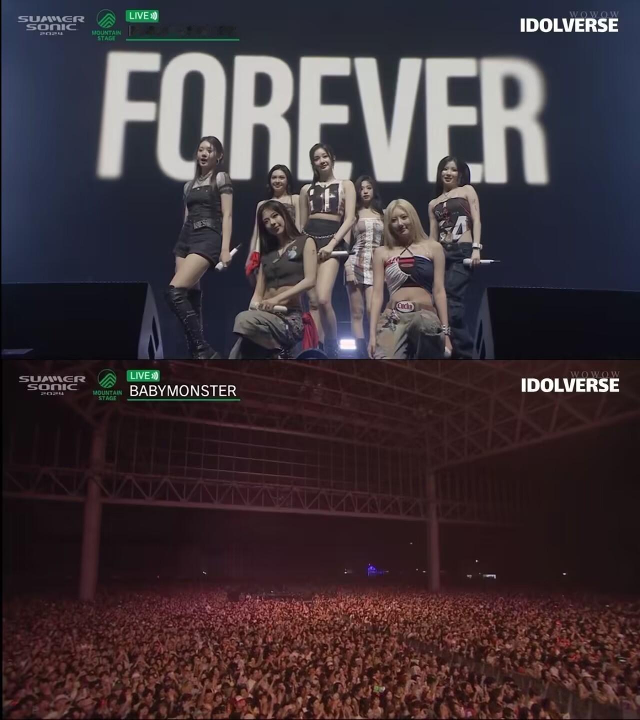 BABYMONSTER 'SUMMER SONIC'音乐节 ​​​