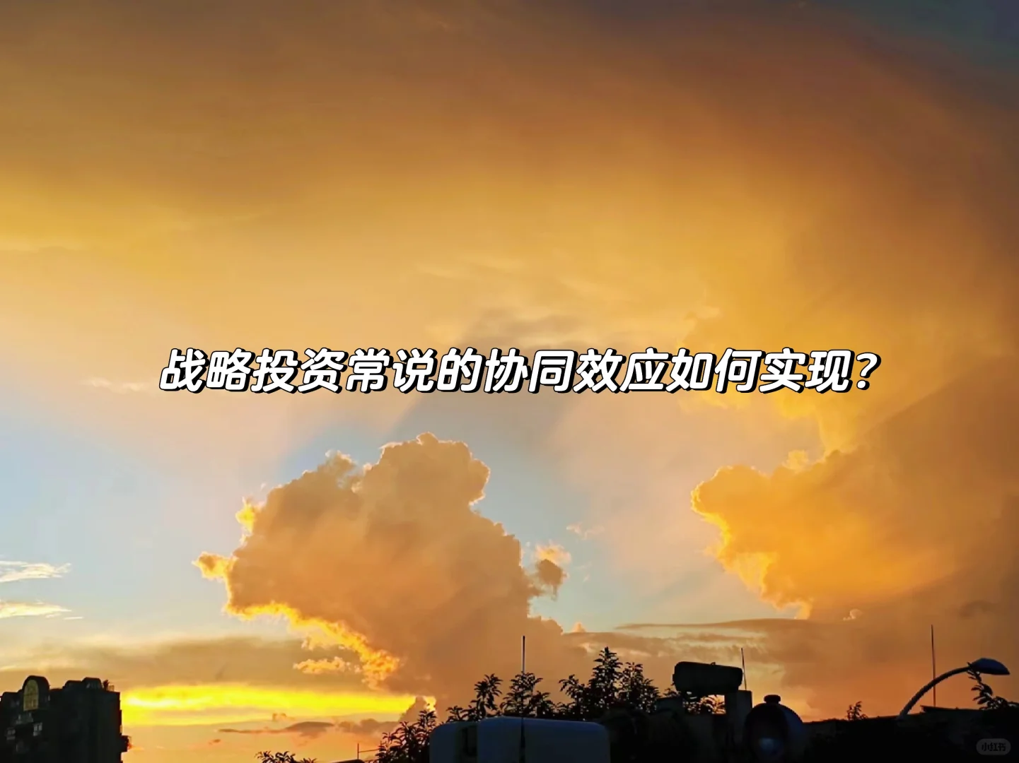 战略投资常说的协同效应到底是什么（下）