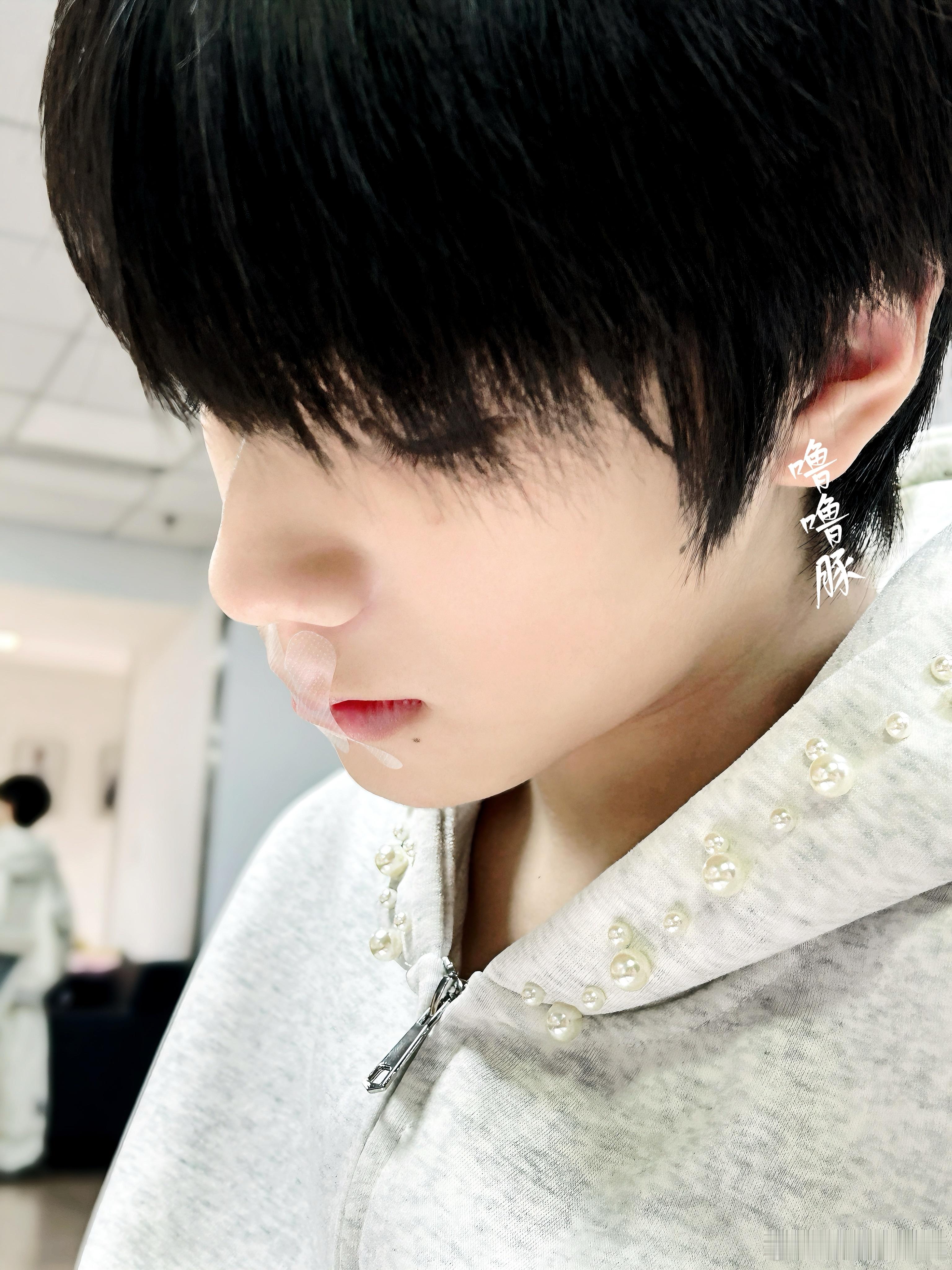 乖宝宝带口呼吸贴也那么帅 