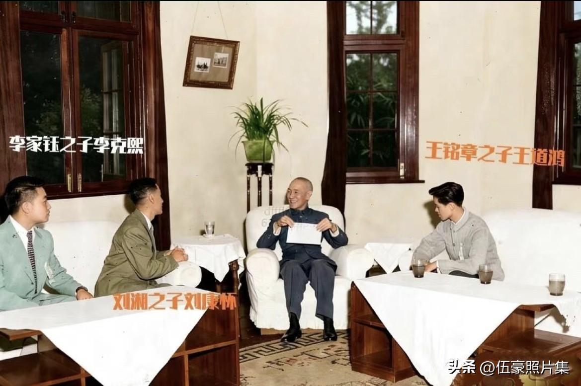 1949年秋，蒋介石在撤离大陆前夕，于成都专门召见三位川军抗日名将之后，还在假惺