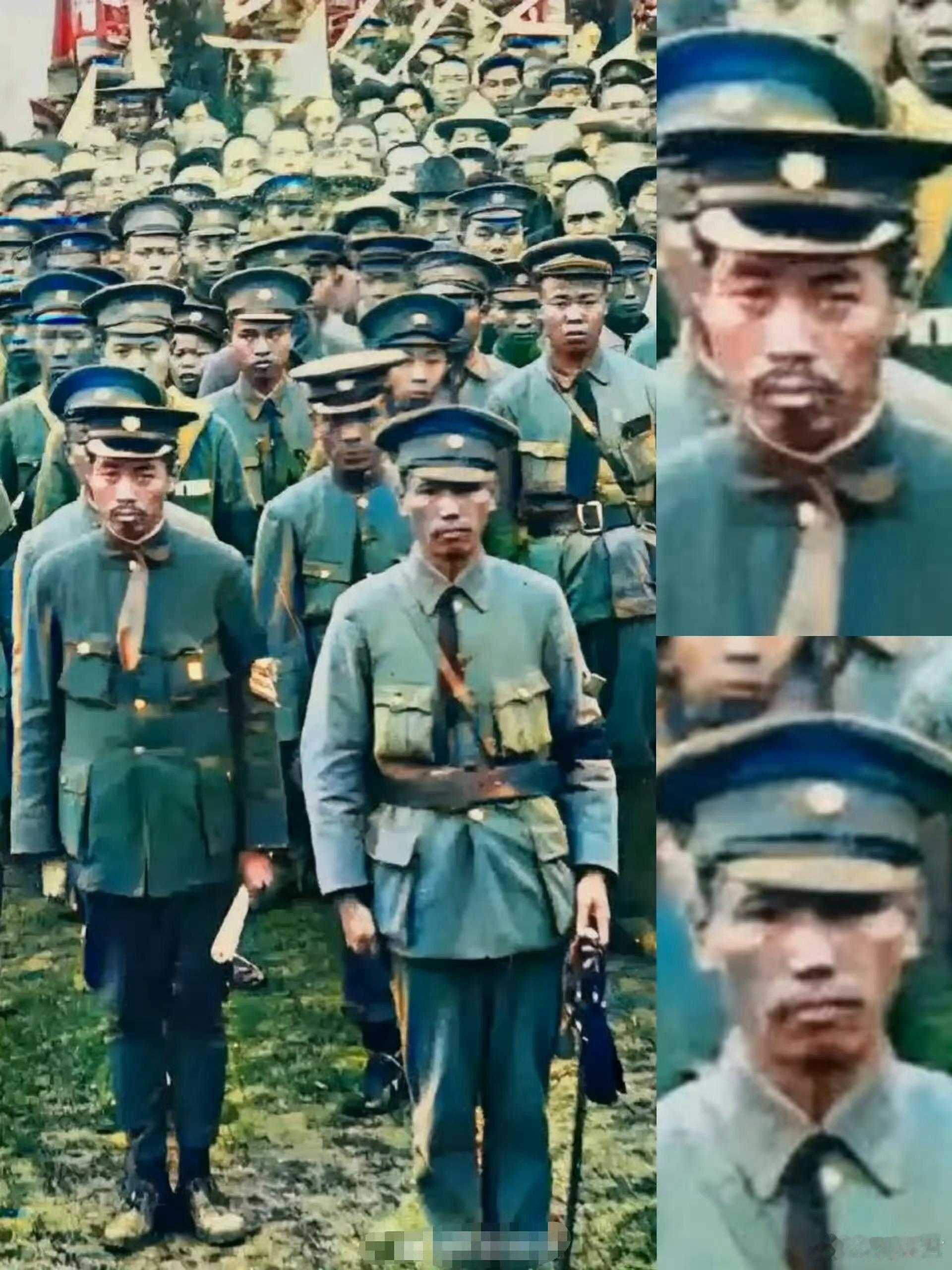 早年黄埔军校的队列前，总站着的这两位，可是影响中国现代史的大人物！还有谁不认识的