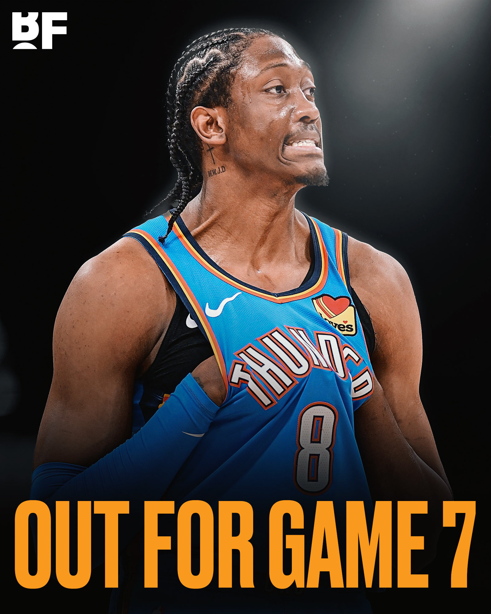 杰威腿筋再次拉伤，将缺席西决抢七大战。NBA