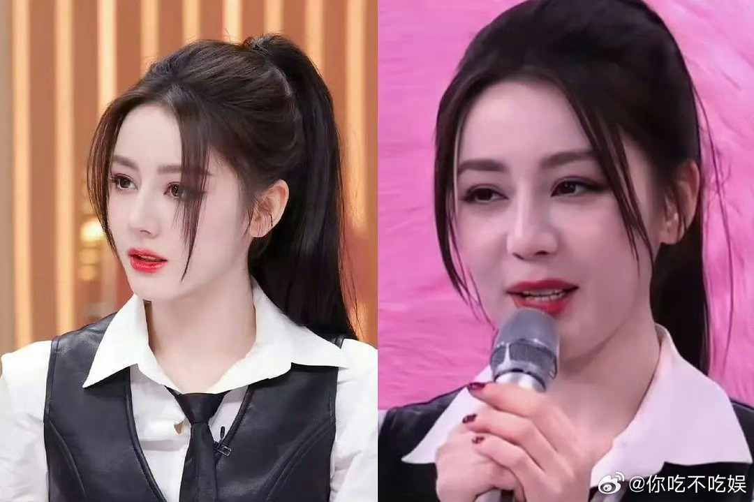 迪丽热巴的这种脸型是不是有点显老啊 