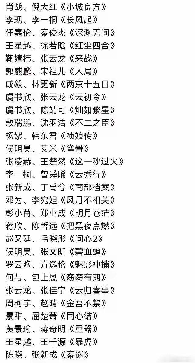 2026爱奇艺悦享会片单公布！爱奇艺20日举办悦享会，其实就是营销和招商，演员阵