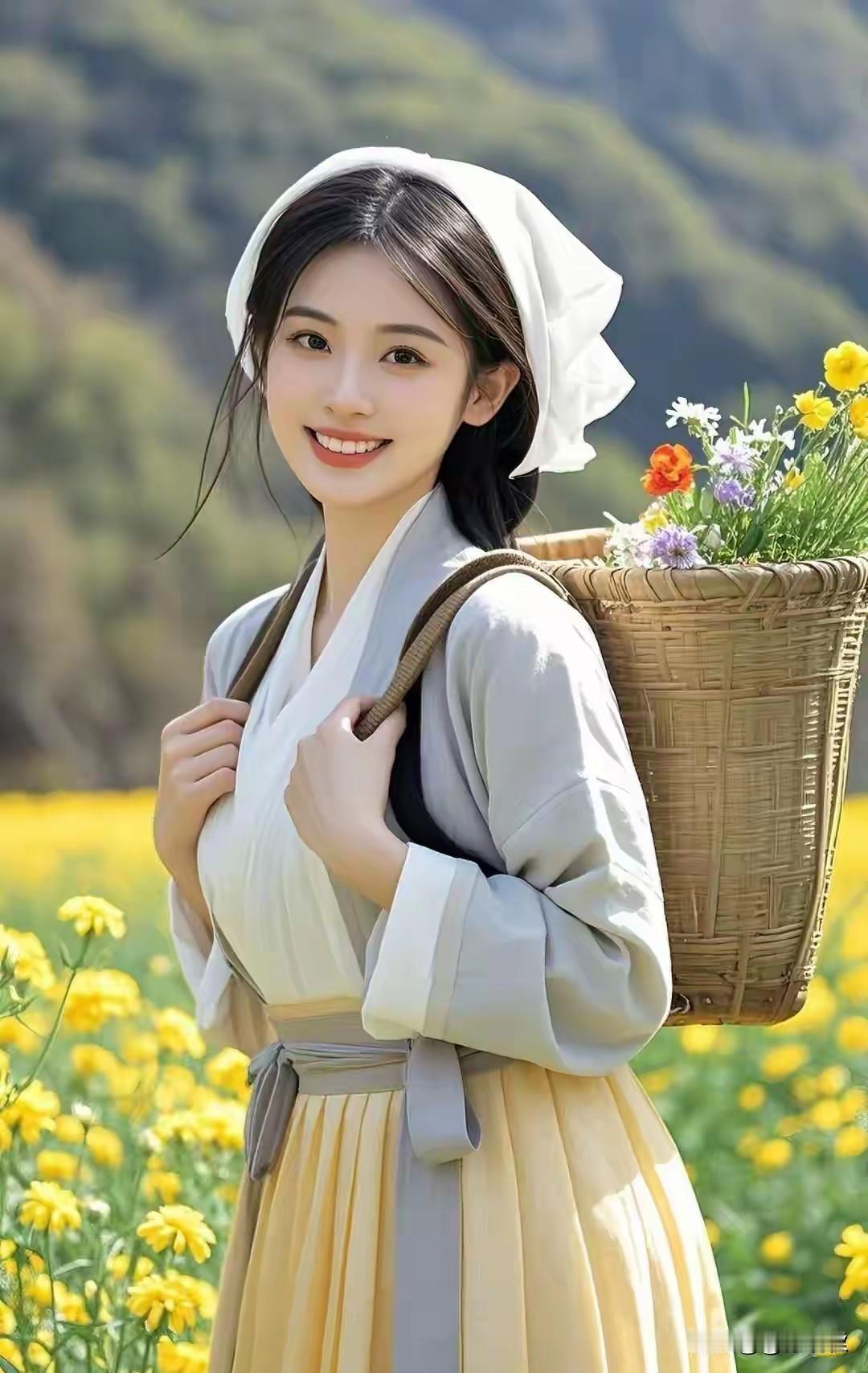 清风续句诗:
竹篱斜挎采春归，
石径黄花没草菲。
最是山风知我亦
淡然一笑人已醉