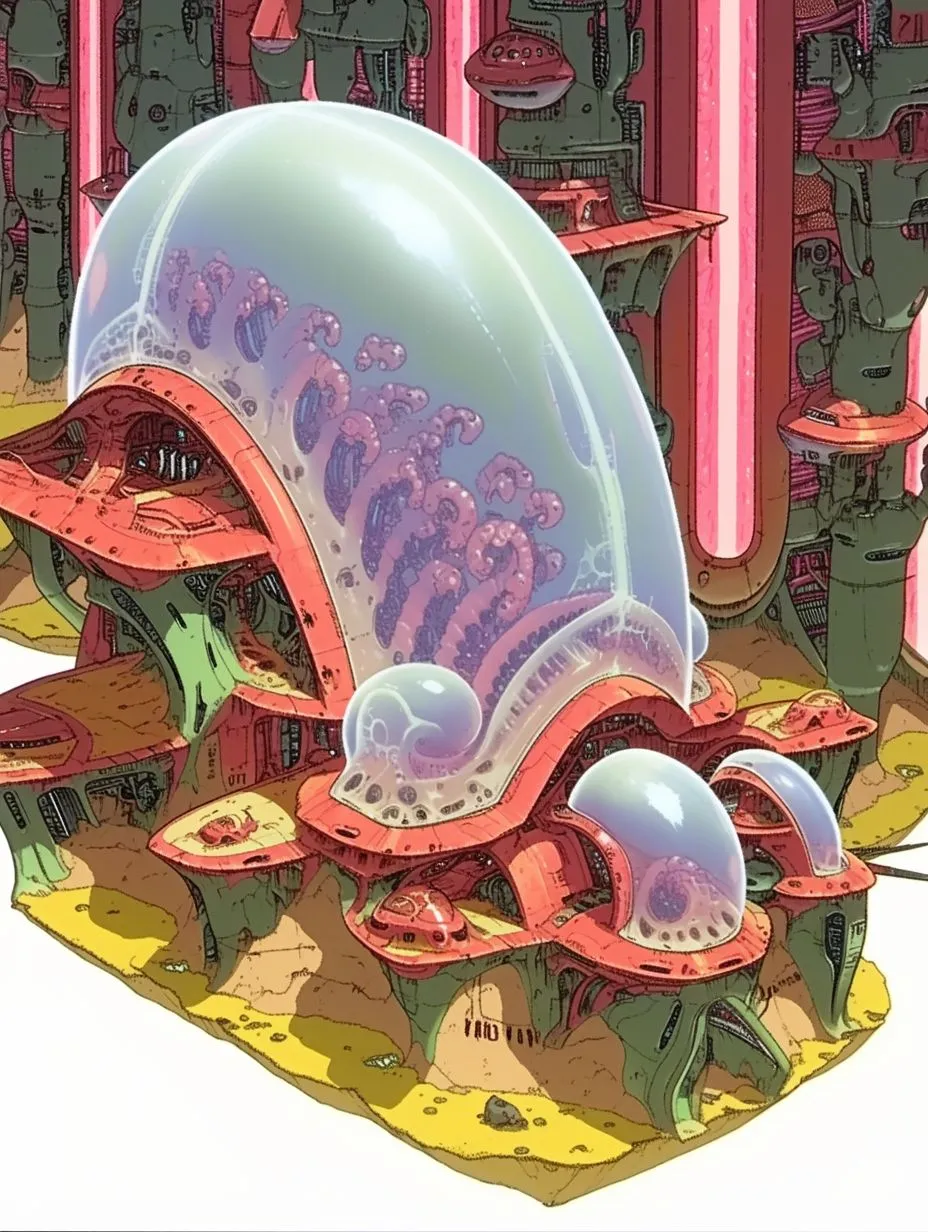 红润之森/生物朋克建筑群幻想