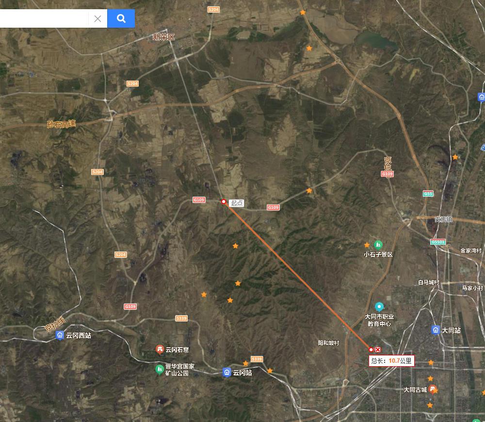 新荣很需要这条隧道：促同（大同）融

若在新荣大道和孙右高速交叉处修高速口，再修