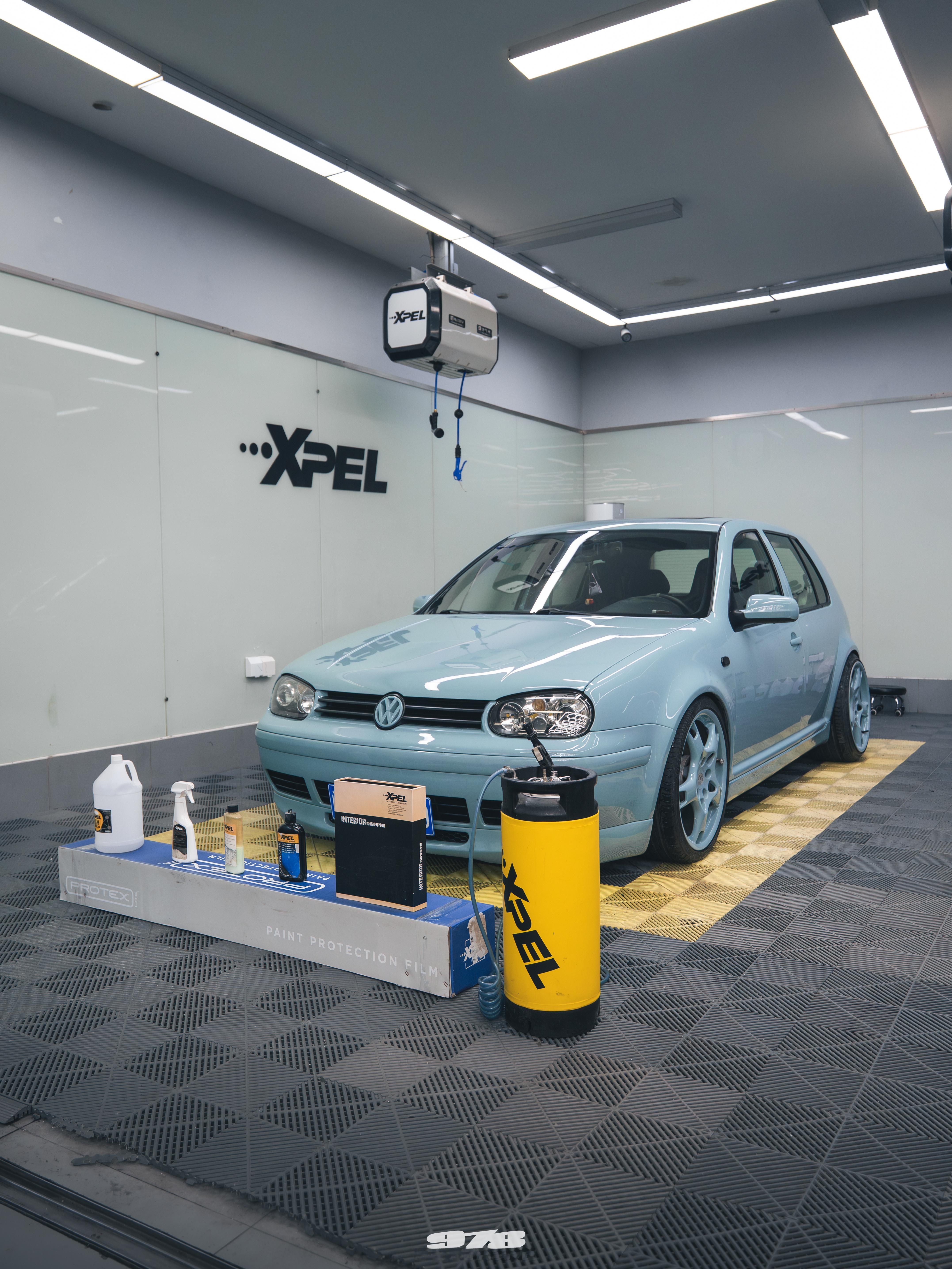 978Motoring出品大众高尔夫MK4整备贴膜作业装贴XPEL PROTEX