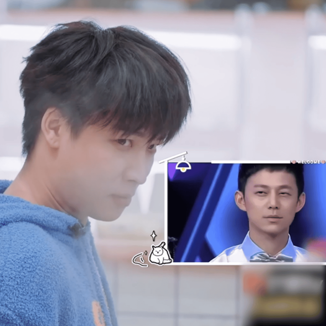 吴泽林模仿何炅瞪眼表情包 吴泽林模仿何老师的瞪眼表情包太绝了！神态到位到不行，还