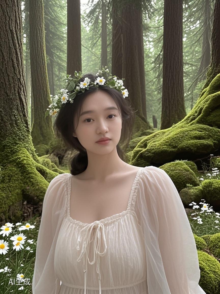 AI写真辑闭着眼听叶动，世界安静得只剩下心跳与风🍃
