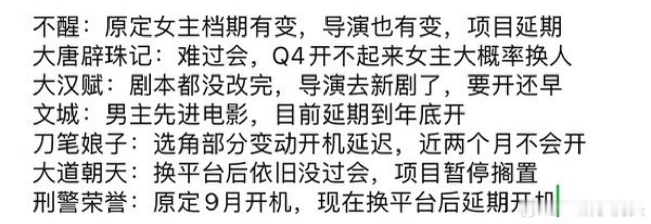 谁说好演员从不无缝进组挽尊话术吗？影视寒冬才能看出哪些演员是真正的扛剧，越来越多