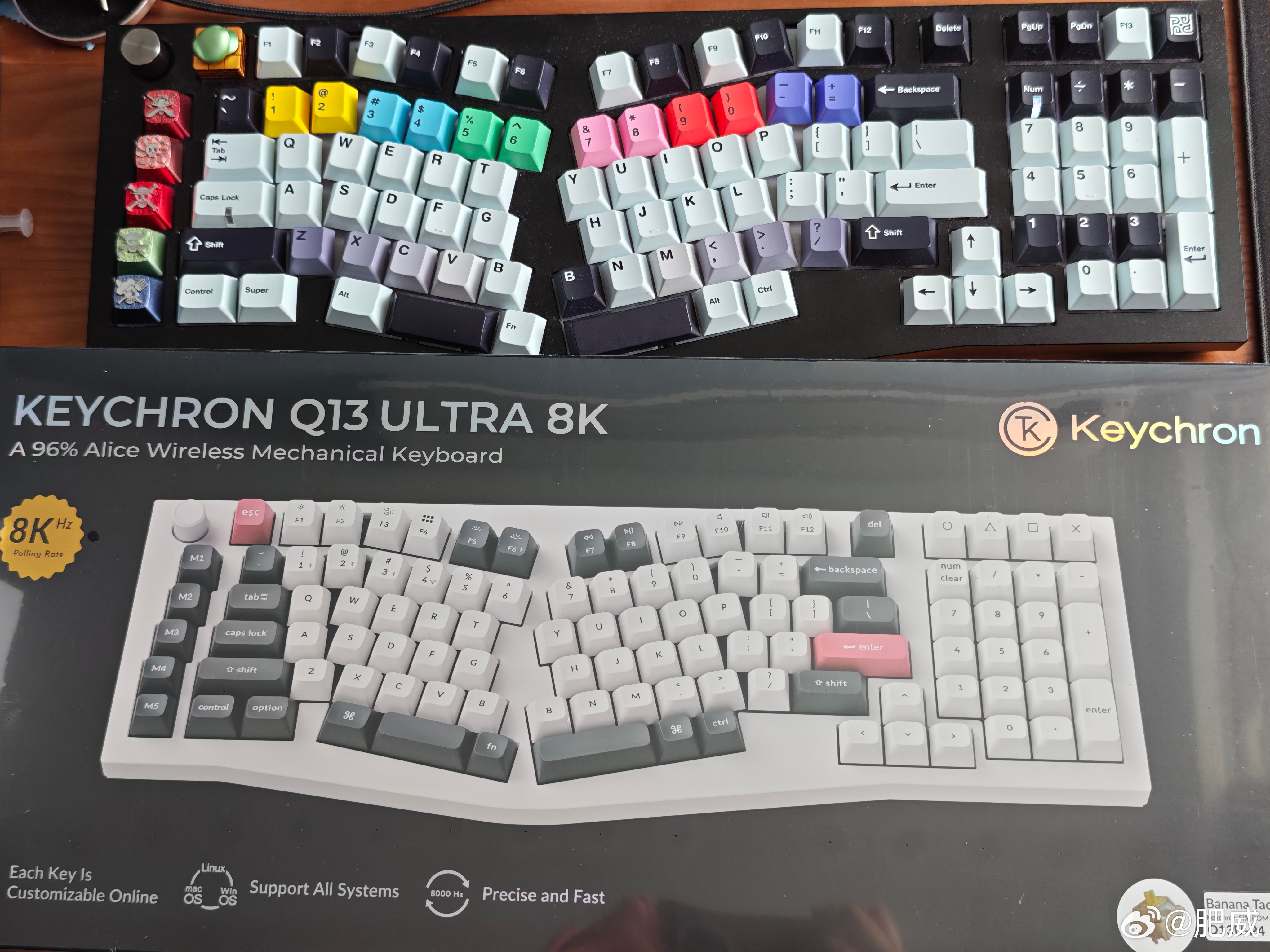 第一次海淘买键盘，找了个代购从Keychron官网下单的，看原来的快递单应该是从