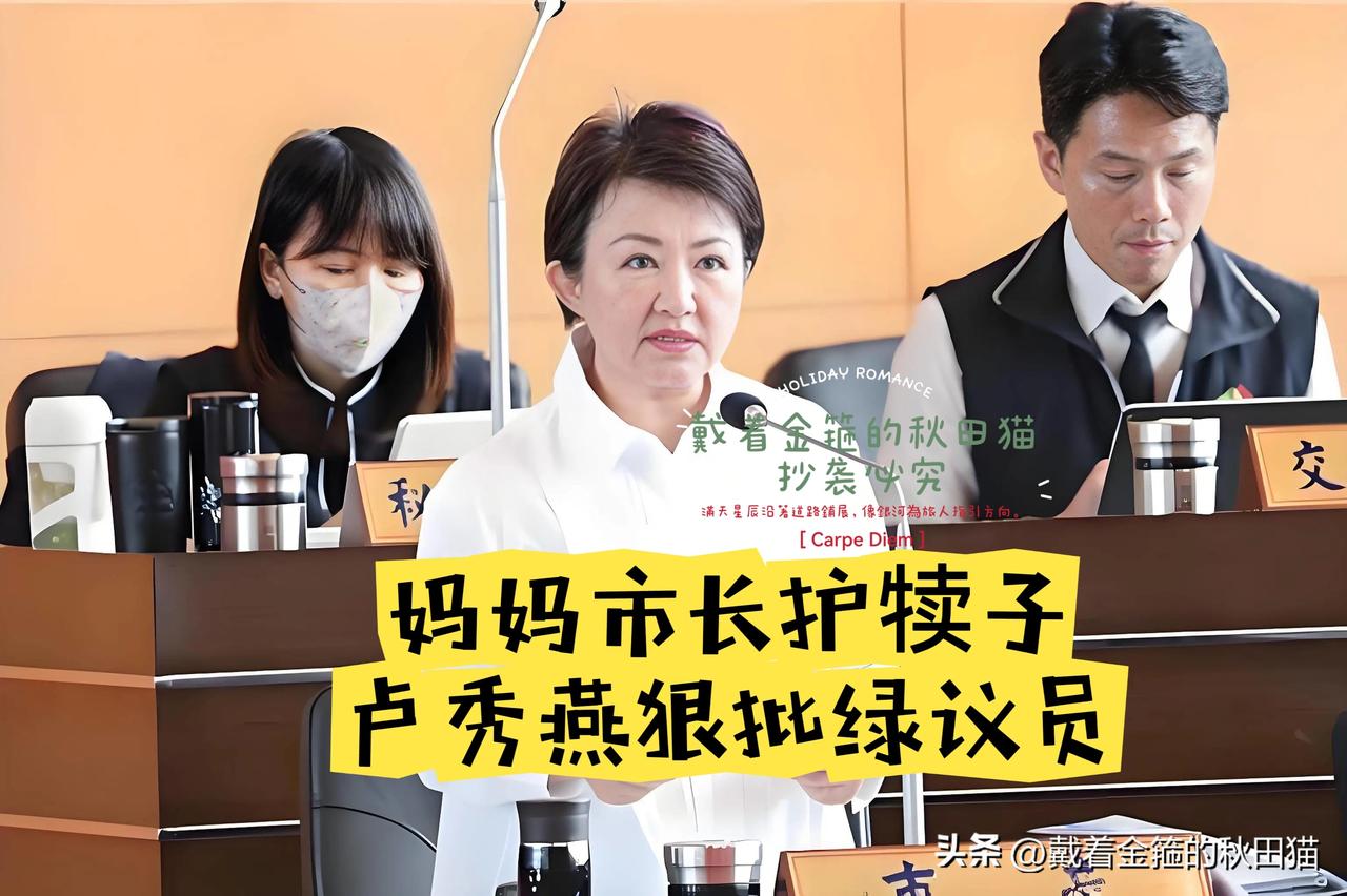 “妈妈市长”护犊子！
卢秀燕罕见动怒，狠批民进党议员，却让台中市民心里暖暖的～