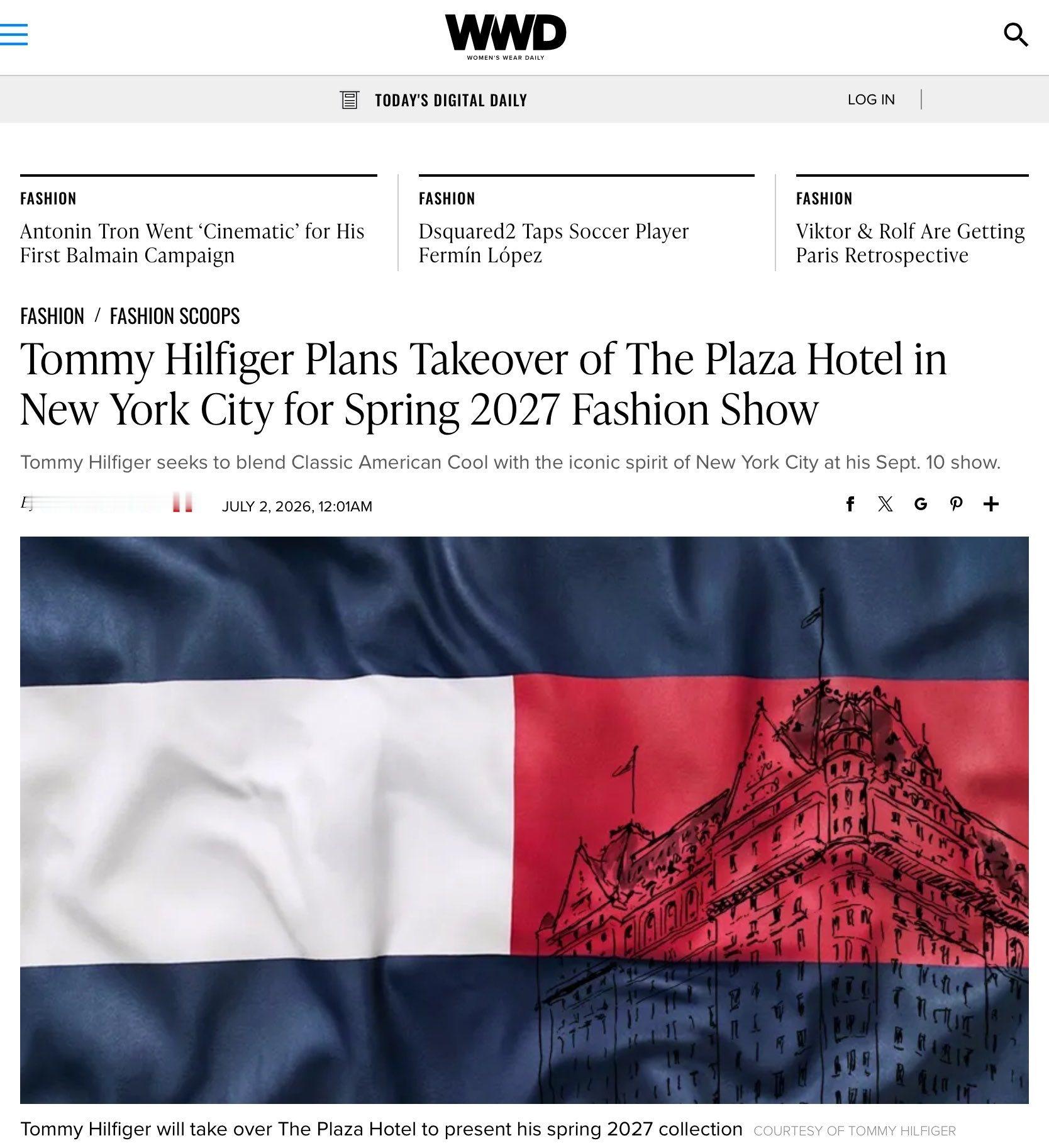 Tommy Hilfiger今年再度回归纽约时装周了 