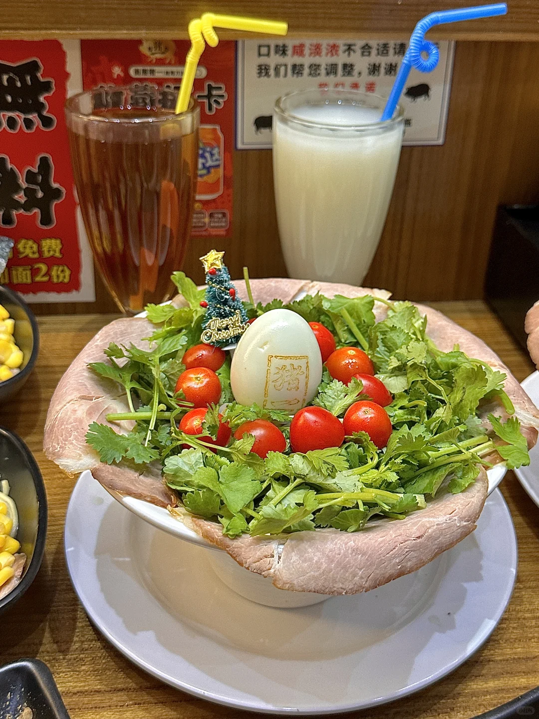 唯一缺点！只有佛山有！圣诞限定的香菜拉面