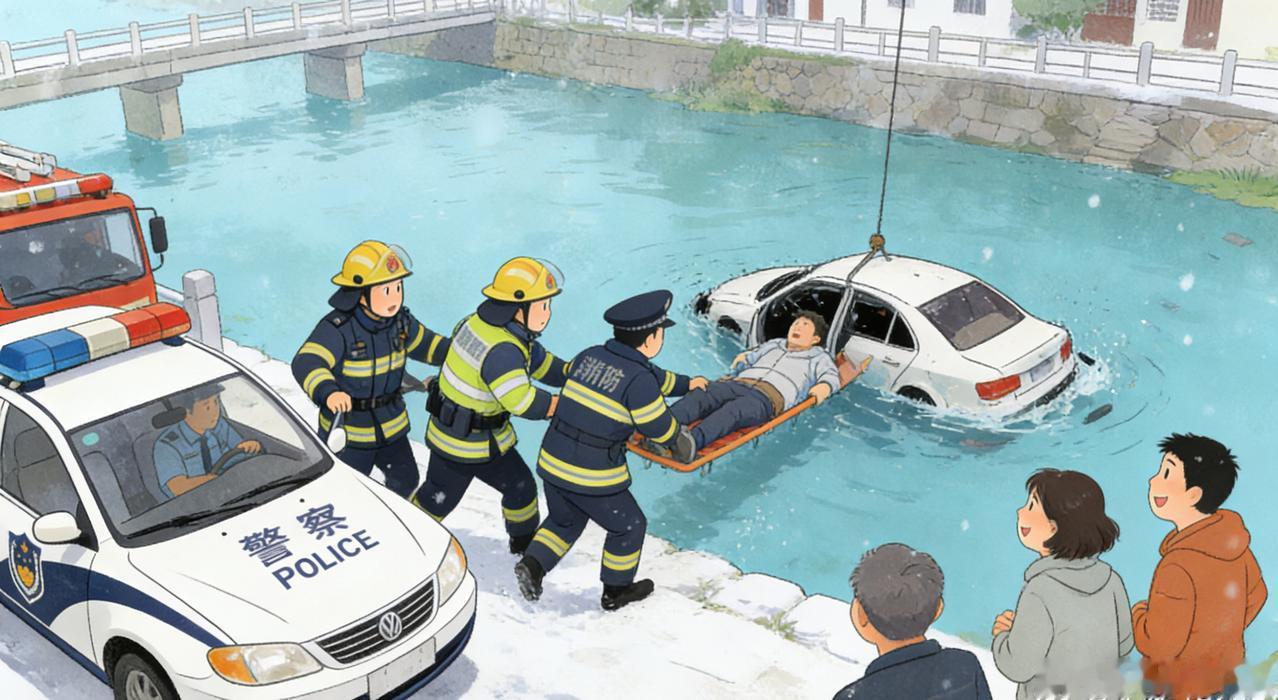 曙光狮一路同行台州警民合力破冰救人徒手砸窗的瞬间，看得人眼眶一热。危急时刻总有人