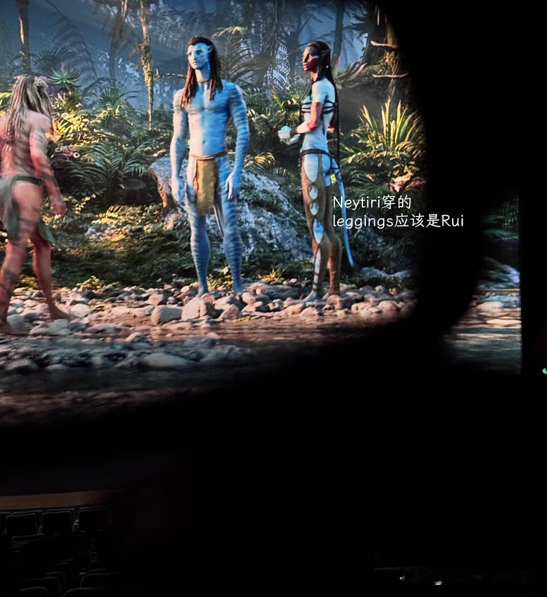 别人看阿凡达，我看裤子
然后发现不小心
跟女战神Neytiri撞了一点点款…
顺
