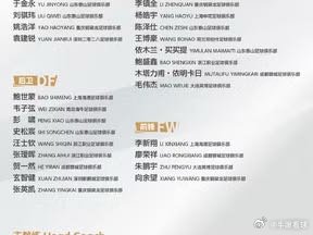 U23国足最新名单：泰山队6人入选，李昊缺席网页链接