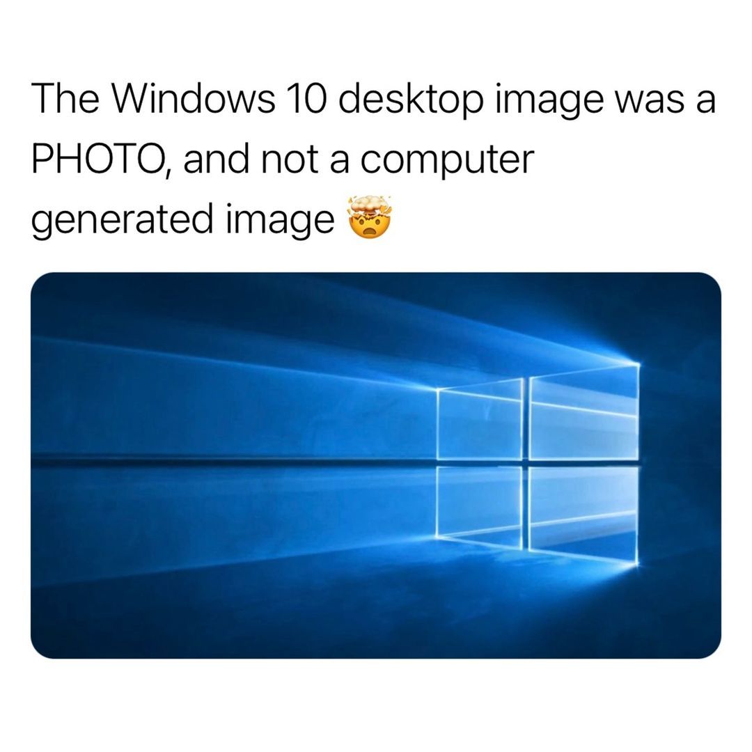 win10那个桌面图片居然是拍出来的 ​​​