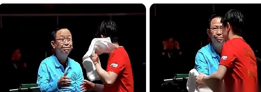 那老外裁判，眼珠子都快瞪出来了。
真的，就差脸上直接写着“难以置信”四个大字。