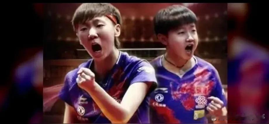 瑞典马尔默大满贯赛事女双1/8决赛，也是中国女双首秀，王曼昱孙颖莎、海产姐妹组合