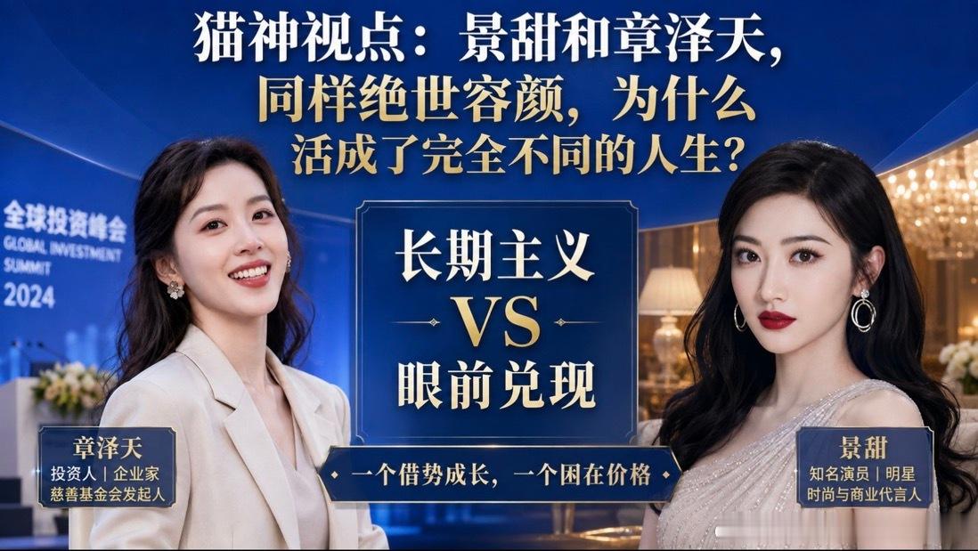 猫神漫谈系列原创文章之～｜猫神漫谈｜景甜和章泽天，同样是绝世容颜，为什么活成了完