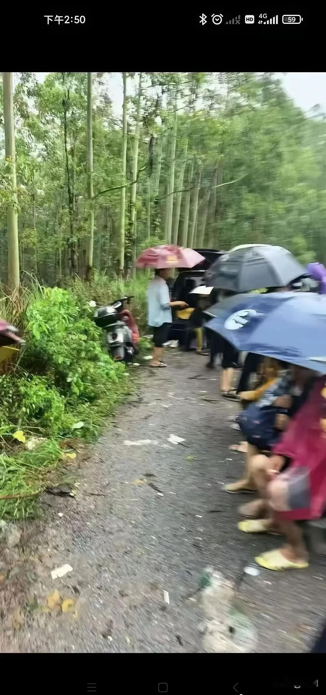 网传上千亚陂村灾民被困山顶，很多人已饿了一天，救援力量迟迟没有赶到！当地回复：7