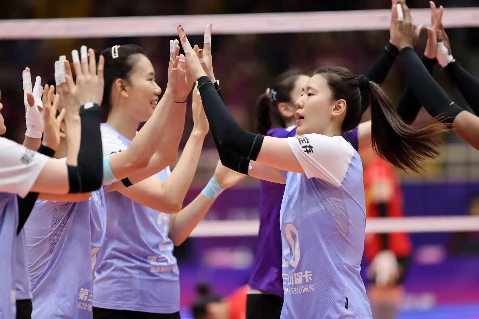 津苏之战前，王艺竹写下这一段话：放低姿态的同时也不要看轻自己吧！天津女排vs江苏