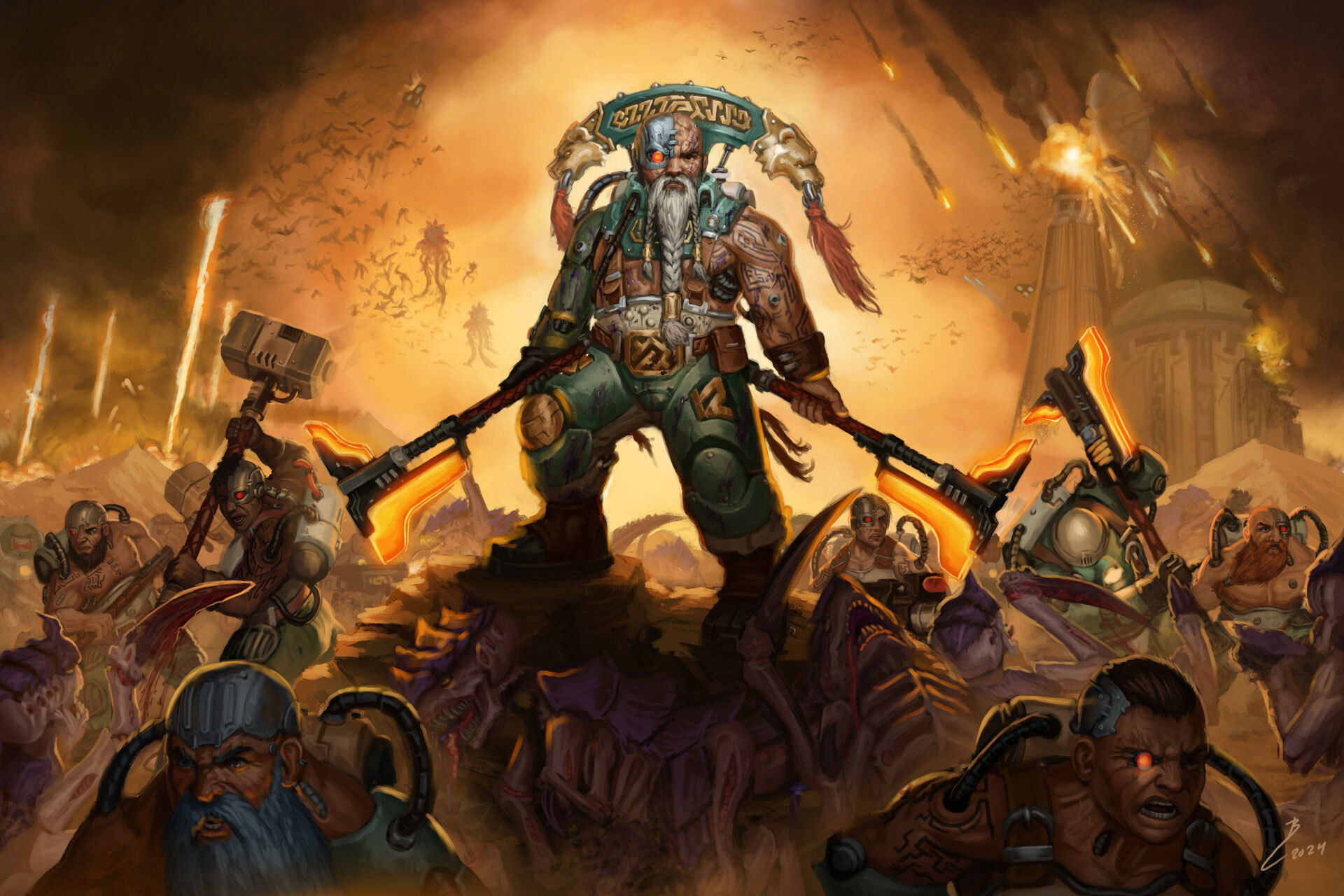 战锤40k 沃坦联盟至高族长by Brandon Chen 