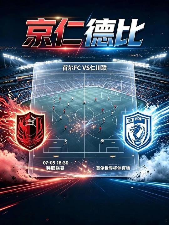 棒子依旧进球数！首尔FCvs仁川联推荐比分：2-0 2-1 1-1推荐方向：进球