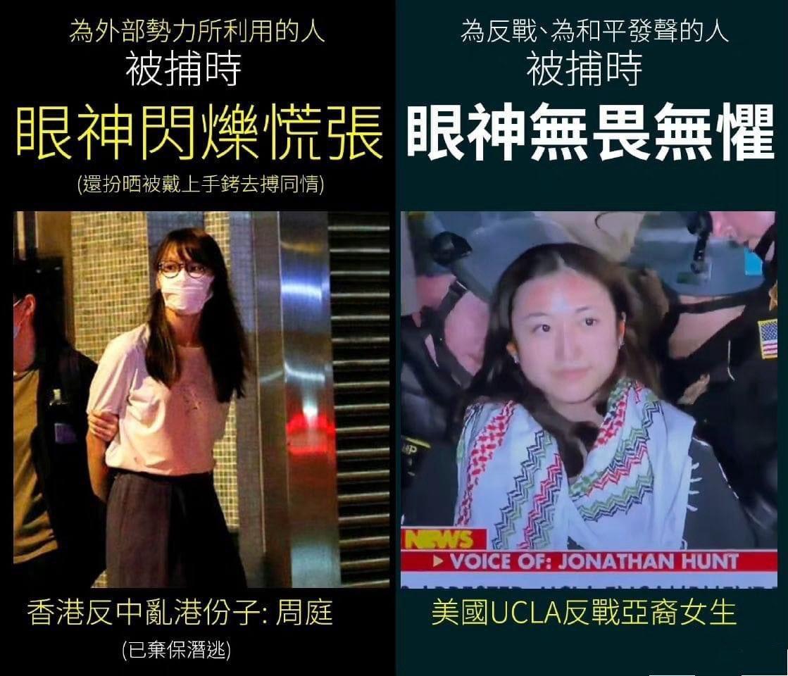 为美国当狗 VS 为和平发声 ​​​