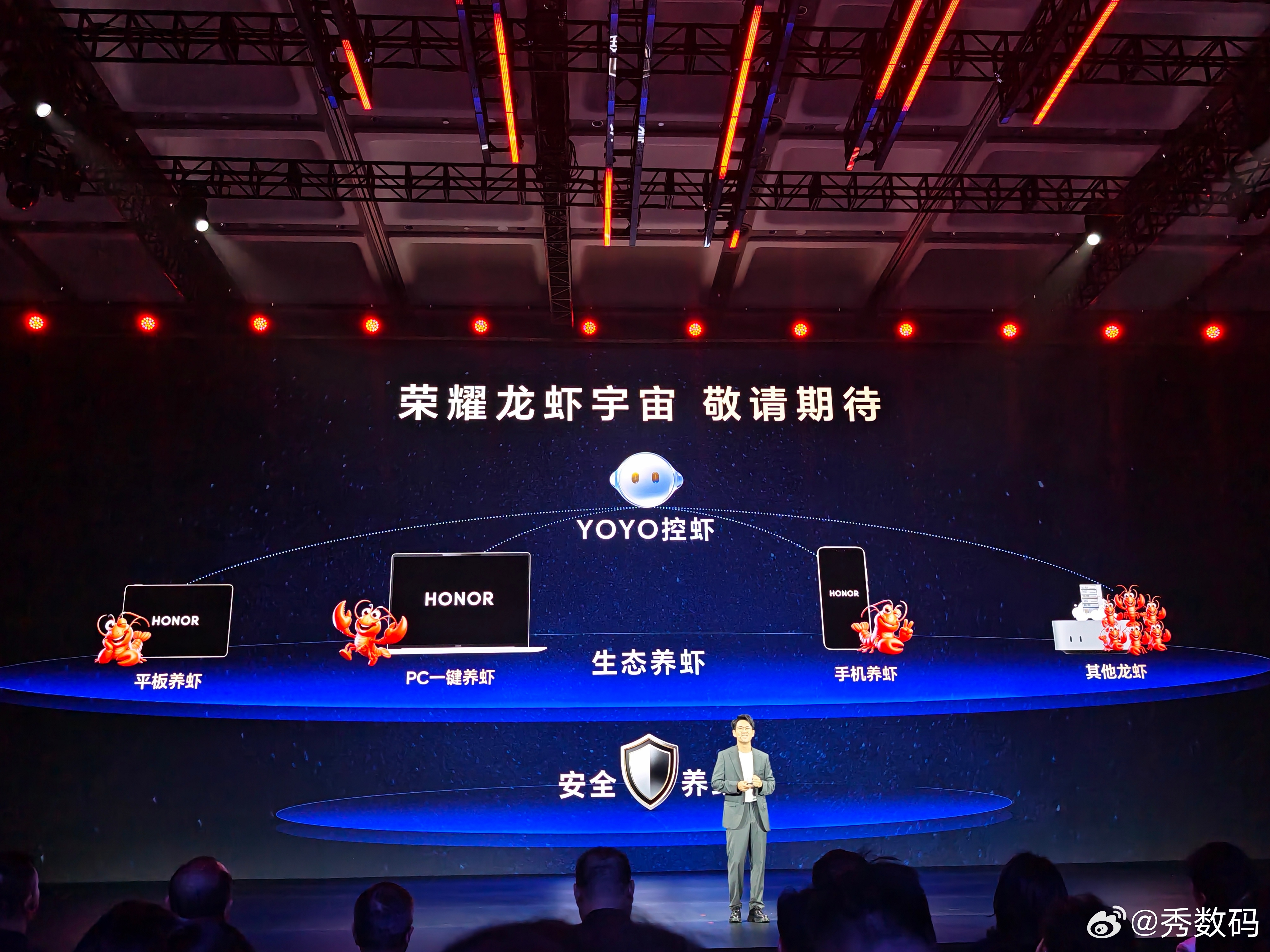 荣耀平板、PC和手机都支持养虾了，用YOYO控虾。 