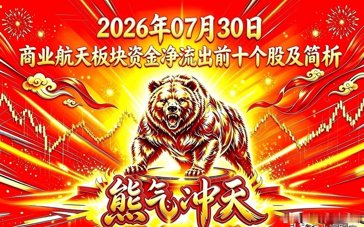 2026年07月30日 商业航天板块资金净流出前十个股及简析股票名称：永鼎股份资