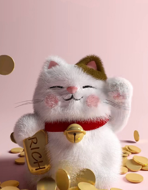 刷到招财猫，8s内评论，这个月你会得到一笔意外的财富 