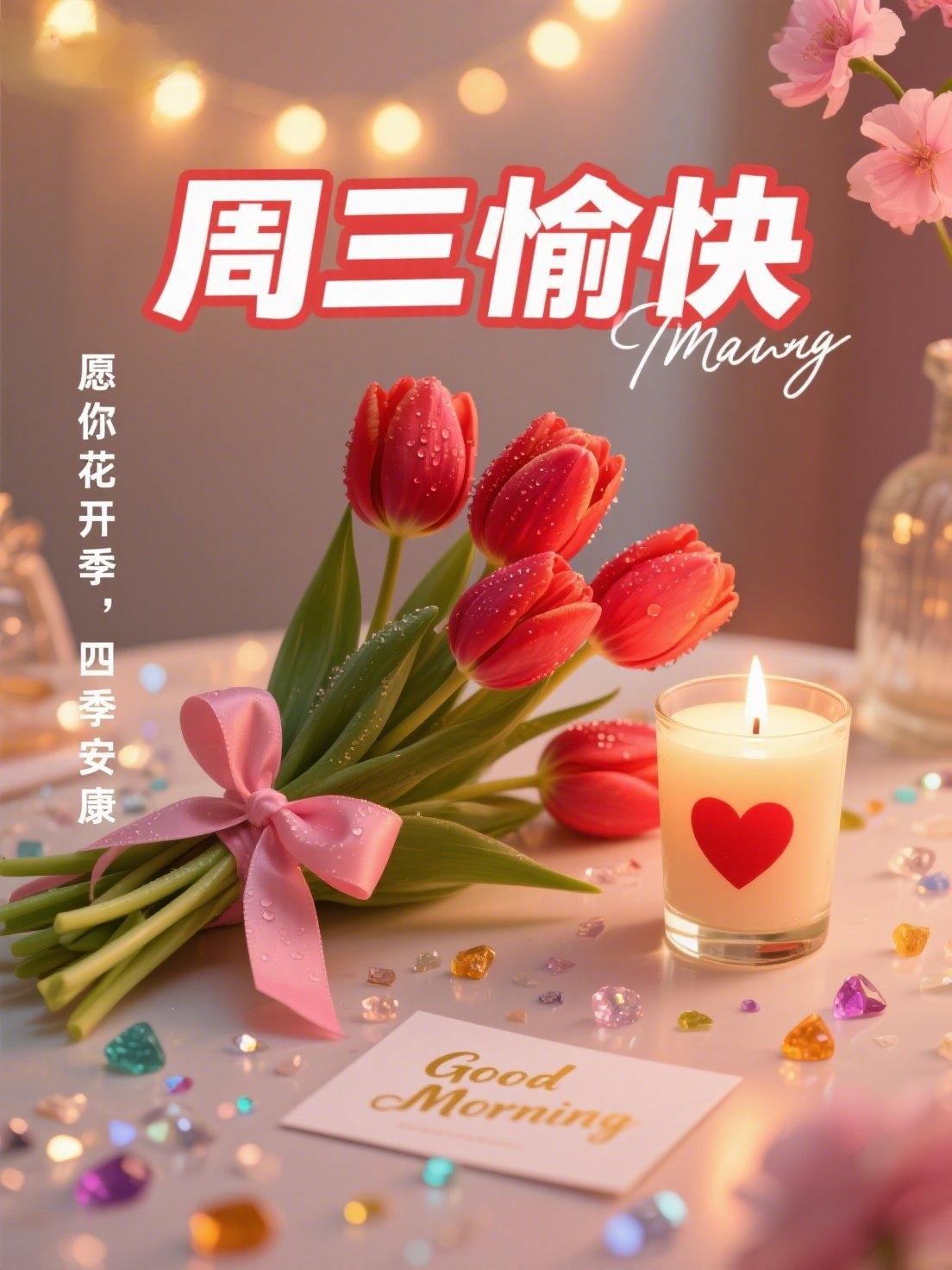 🍃 2026.03.25 🌸 朝露映晖·岁月静好
🌿 清晓开户，微风入怀，