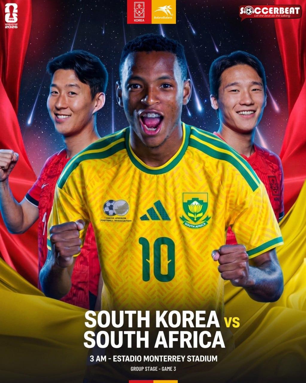 墨军收势藏余力，捷克乘风守未央。世界杯：南非vs韩国闓球：韩国🇰🇷风向：2-