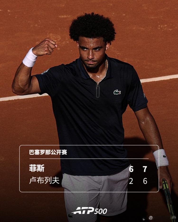 菲斯2-0击败卢布列夫，夺得ATP500巴塞罗那冠军