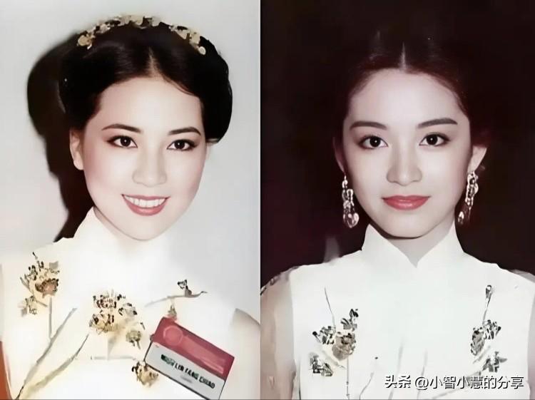 原本以为年轻时候林青霞是绝世的美人，没想到左边的这位美的更大气，看起来比林青霞有