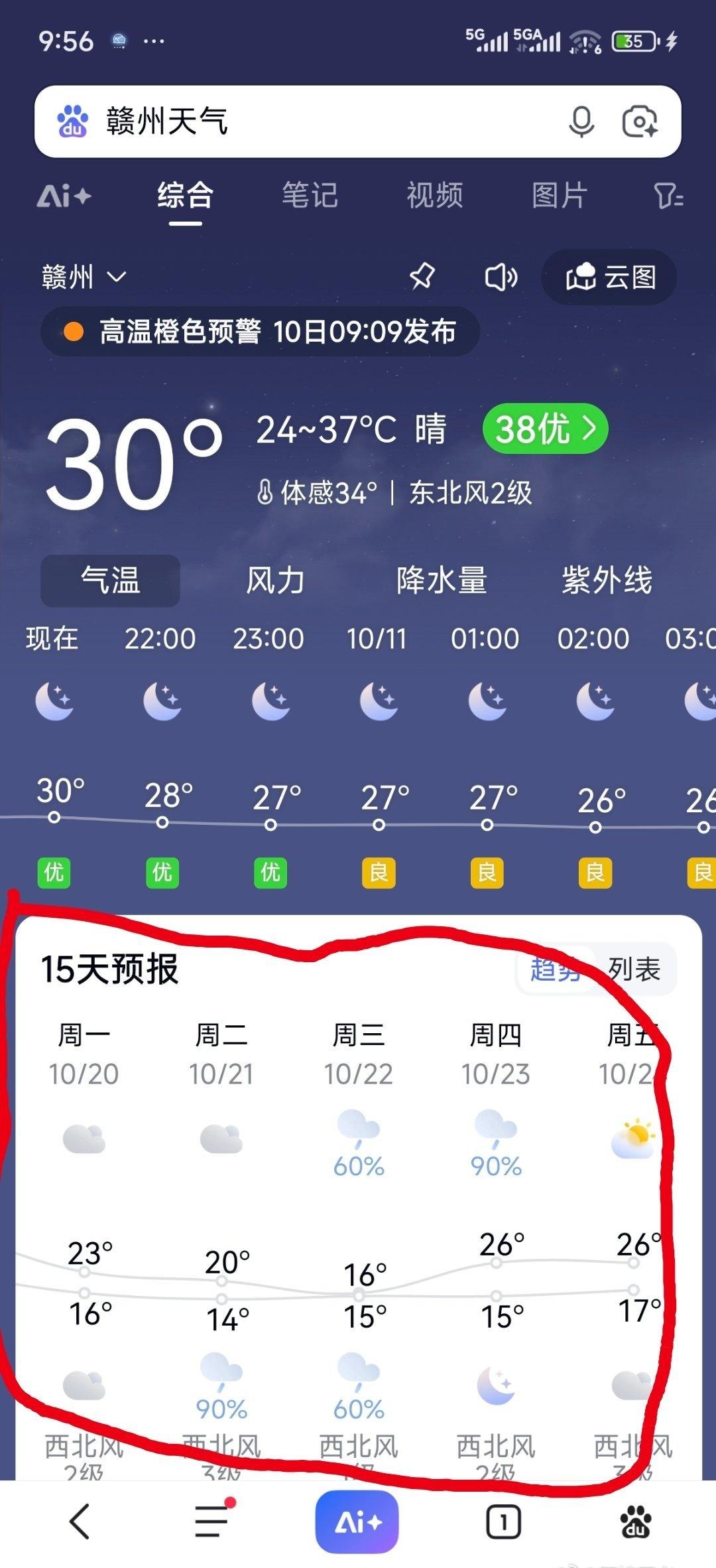 梓渝 给大家安利一下我们江西赣州的天气，全国估计就我们江西还在过夏天，梓渝来的时