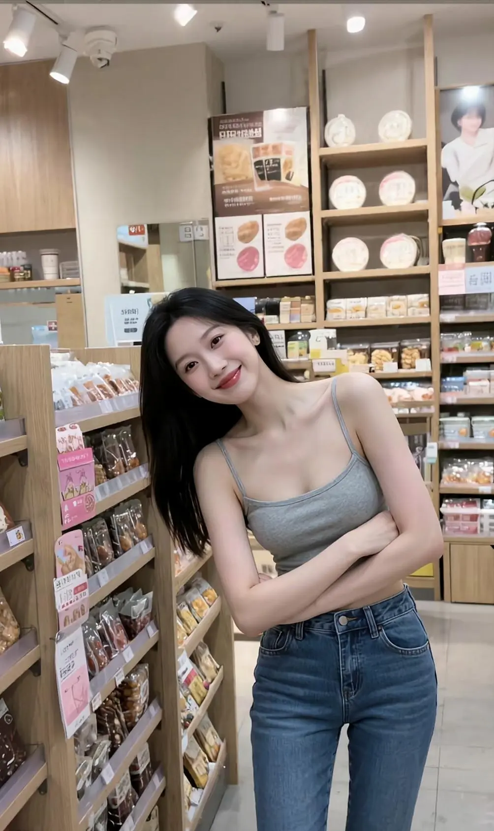 好身材好气质 每日分享 今日穿搭 穿搭 牛仔裤