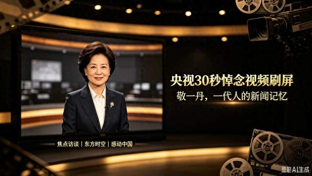 央视30秒视频掉念敬一丹