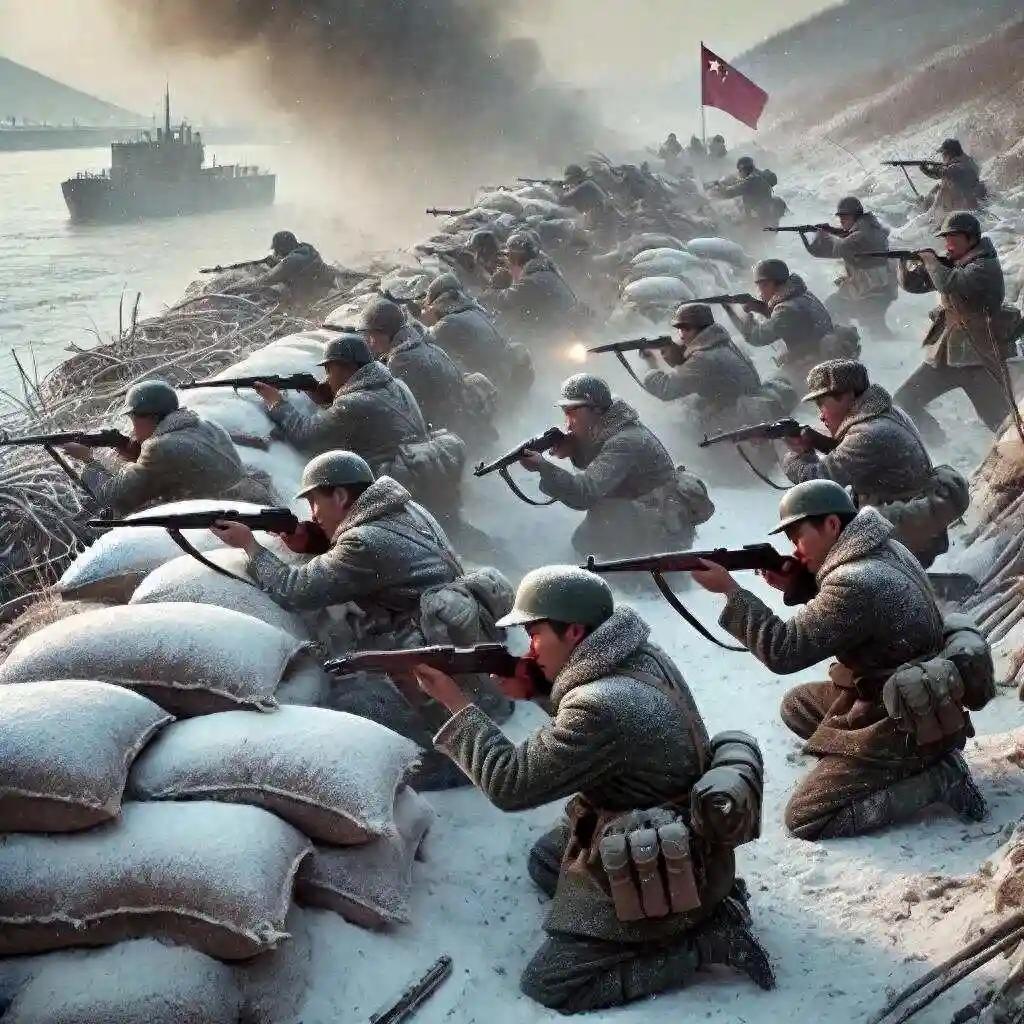 现在有谁敢和中国一战，那得好好掂量掂量。
七十年前，1950年10月中国人民志愿