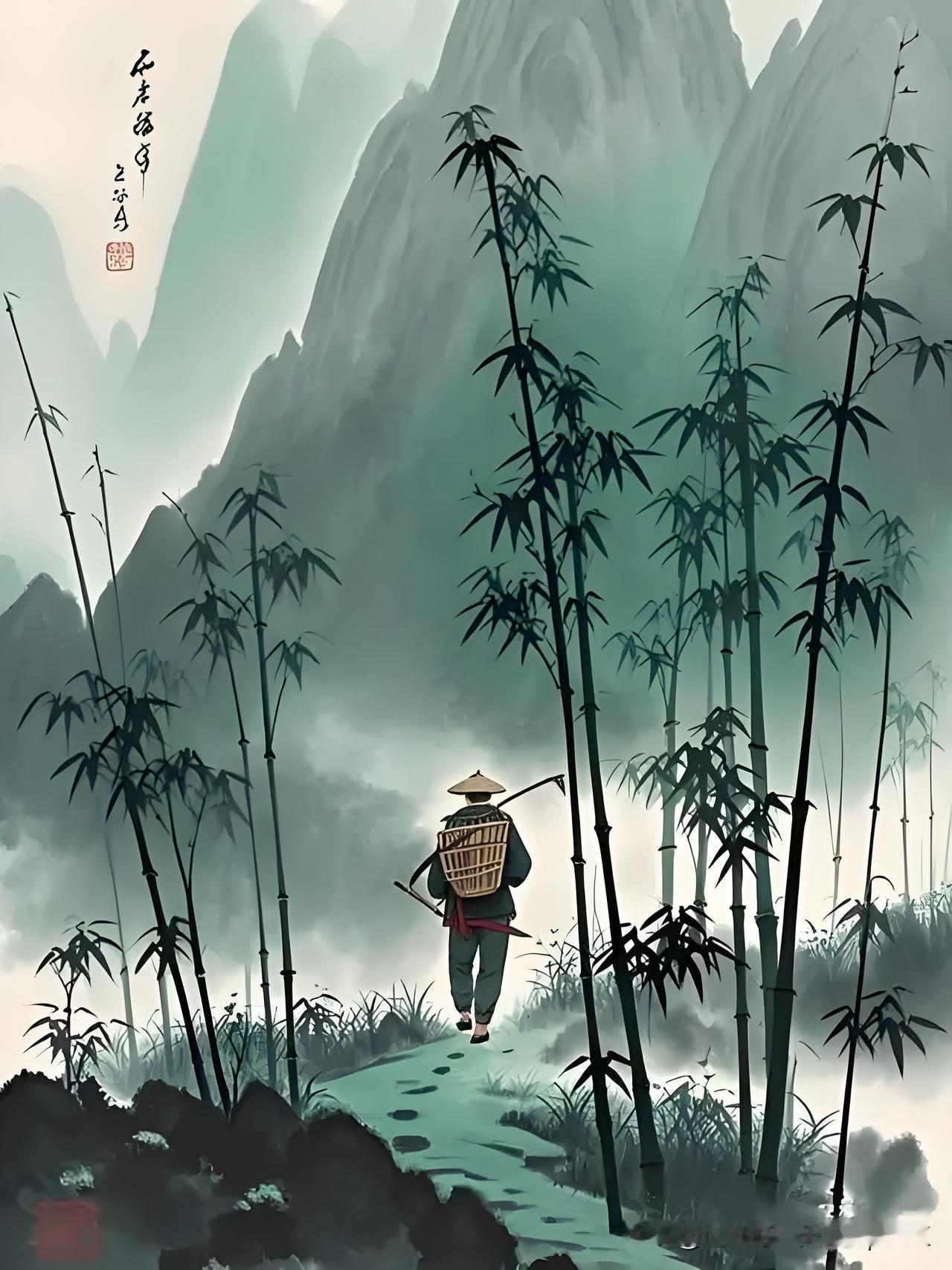 《老行》
——清·袁枚
老行千里全凭胆，
吟向千峰屡掉头。
总觉名山似名士，
不