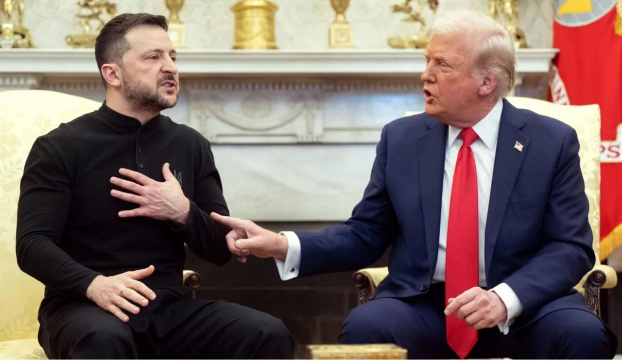 【泽连斯基想拿平板电脑向特朗普展示作战数据未果】
乌克兰任期届满总统泽连斯基本想