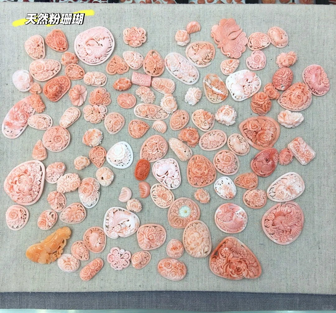 超多的｜粉珊瑚镂空花件💐